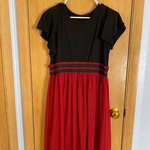 Short Sleeve Midi Dress